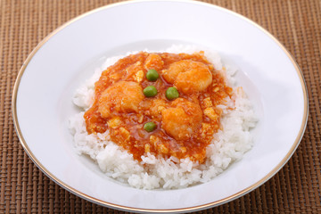 おいしいエビチリ