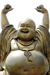 Gold Happy Buddha - in temple