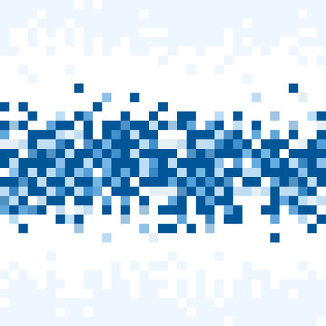 Abstract Pixel Mosaic Blue Pattern Background