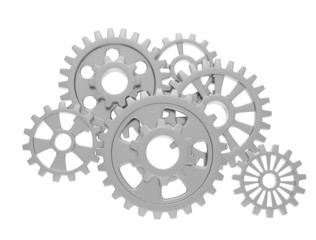 gears on white