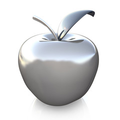 silver glass apple