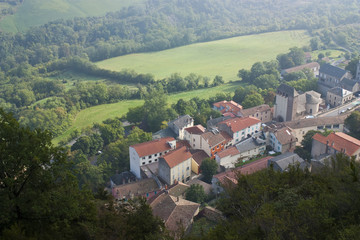 Fototapeta na wymiar Ville de l'Aveyron