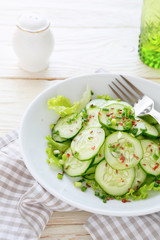 cucumbers in a salad
