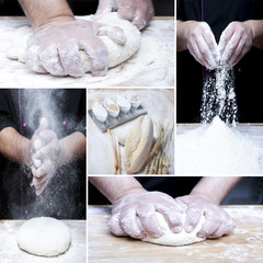 making bread collage