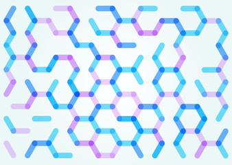 Seamless pattern of the hexagonal net