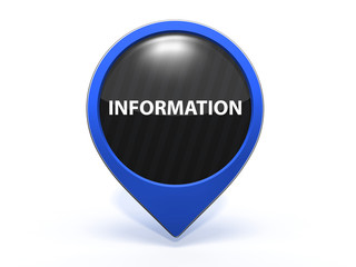 information pointer icon on white background