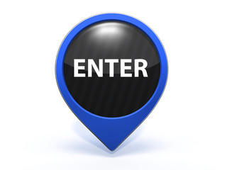 enter pointer icon on white background