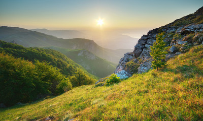 Obraz premium Mountain landscape.