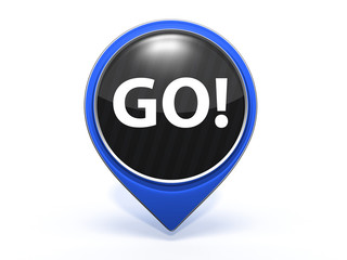 go pointer icon on white background