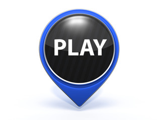 play pointer icon on white background
