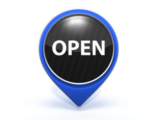 open pointer icon on white background