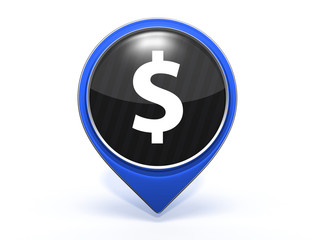 money pointer icon on white background