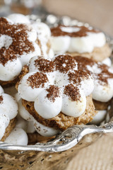 Tiny cookies in flower shape