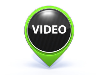 video pointer icon on white background