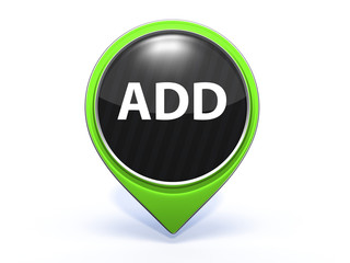 add pointer icon on white background