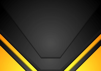 Yellow and black corporate art background