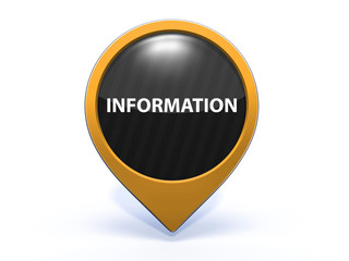 information pointer icon on white background