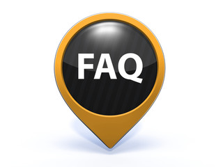 faq pointer icon on white background