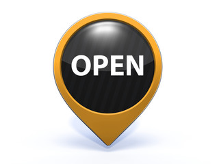 open pointer icon on white background