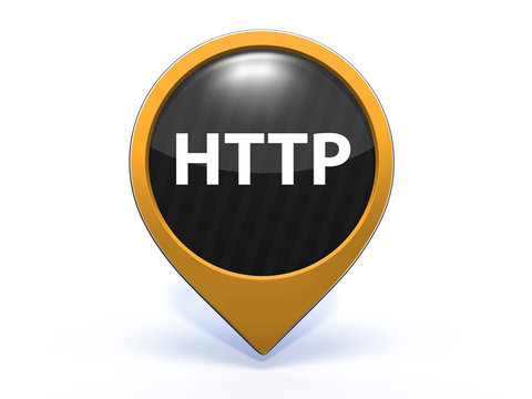 http pointer icon on white background