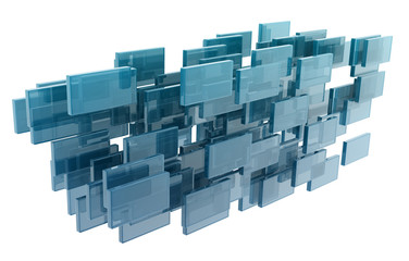glass cubes