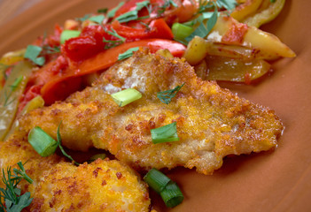 Filetto di rombo con verdurine