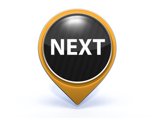 Fototapeta premium next pointer icon on white background