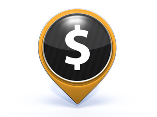 money pointer icon on white background