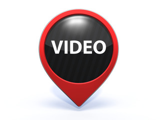 video pointer icon on white background