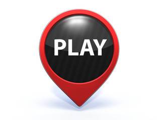 play pointer icon on white background