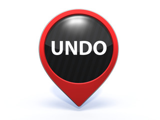 undo pointer icon on white background
