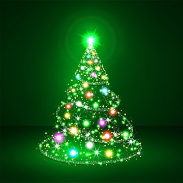 Weihnachtsbaum, abstrakter, Christbaum, Tannenbaum, Tanne, Tree