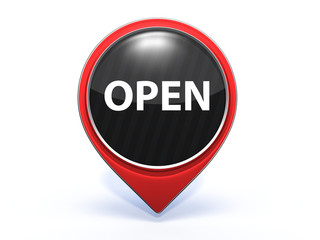 open pointer icon on white background