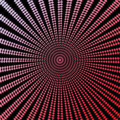 Design colorful circle movement illusion background
