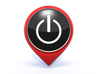 power pointer icon on white background