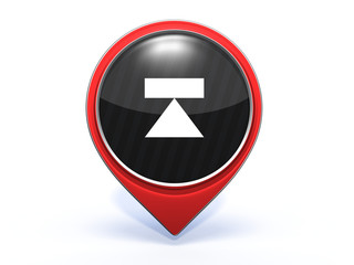 eject pointer icon on white background