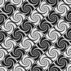 Design seamless monochrome vortex pattern