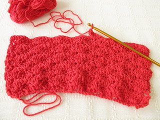 Gehäkeltes Muschelmuster © Heike Rau