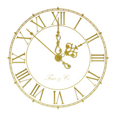 Old antique wall clock