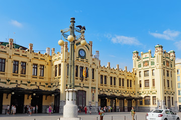 North Railways Station( Estaci&oacute; del nord) . September 10, 2014