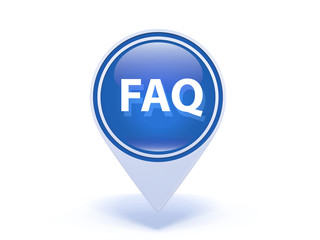 faq pointer icon on white background