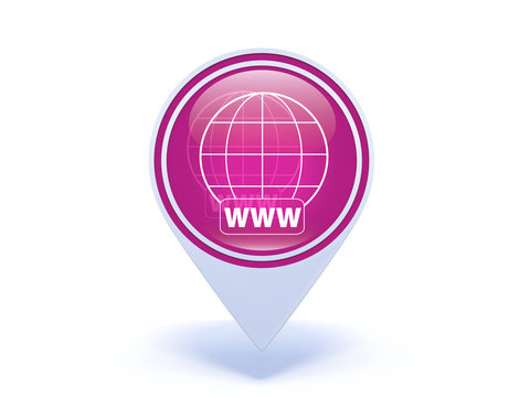www pointer icon on white background