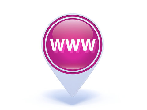 www pointer icon on white background