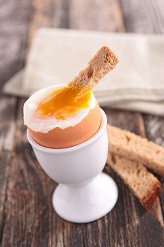 boiled egg and bread