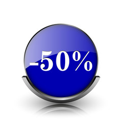 50 percent discount icon