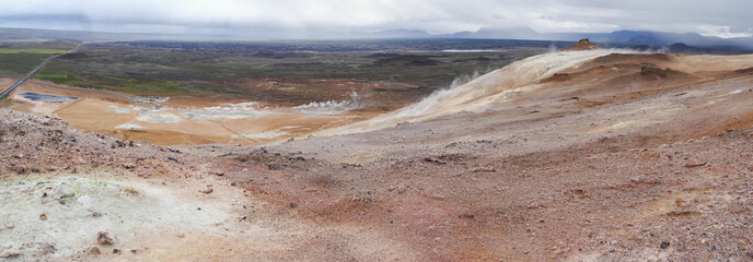 Zone géothermique de Namaskard (Islande)
