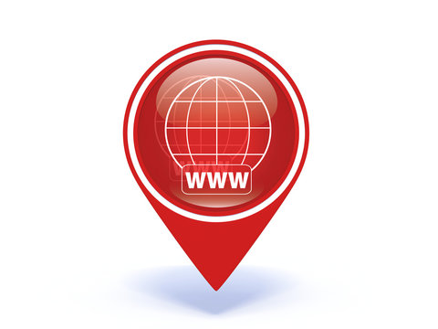 www pointer icon on white background