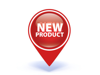 new product pointer icon on white background