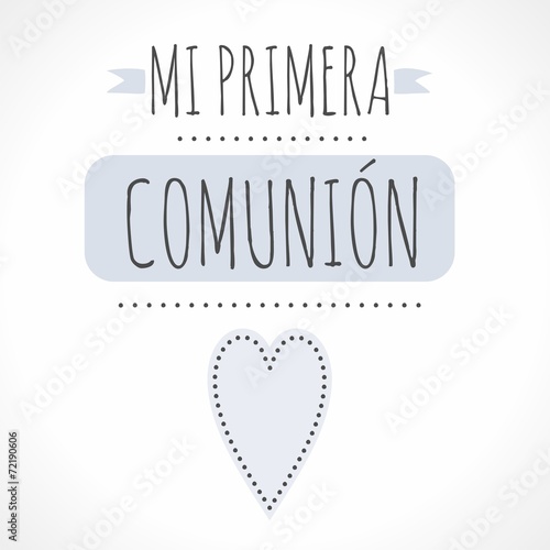 "MI PRIMERA COMUNIÓN" Imágenes de archivo y vectores libres de derechos ...