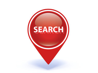 search pointer icon on white background